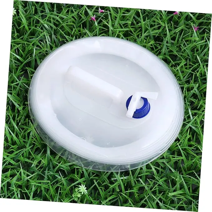 ABOOFAN collapsible water emergency water storage water jugs for storage 5 gallon 5L Bucket Outdoor Bucket fold container white re-usable