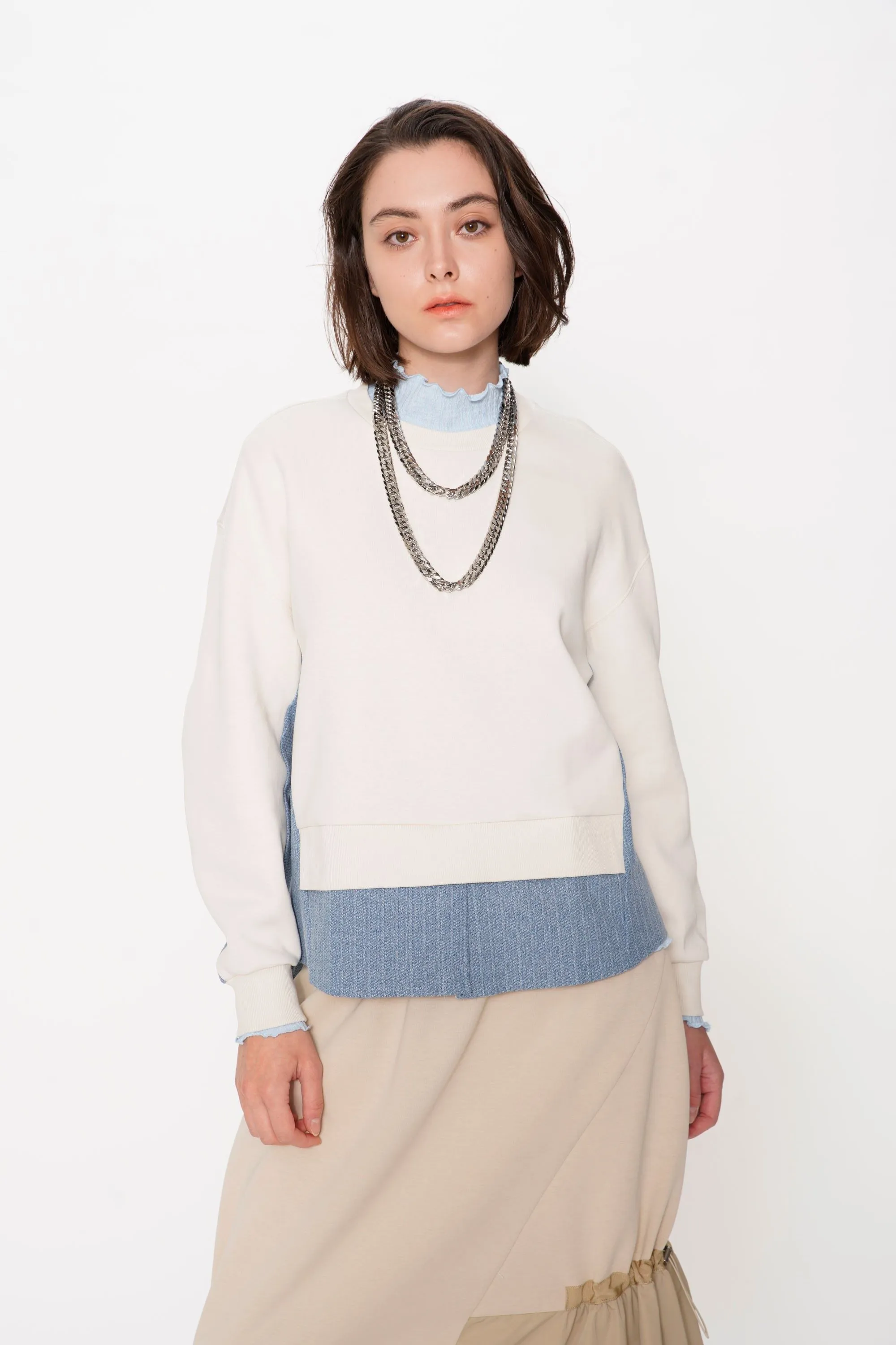 Air Compact Mix Denim 2 In 1 Sweatshirt