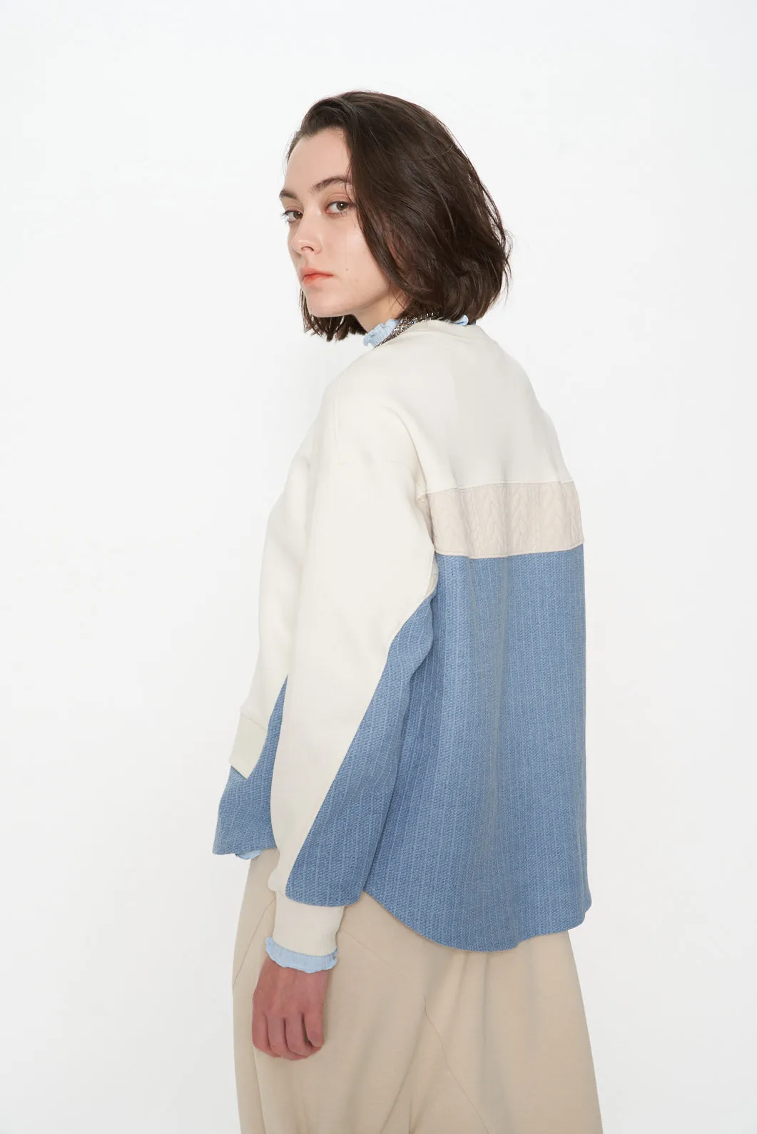 Air Compact Mix Denim 2 In 1 Sweatshirt