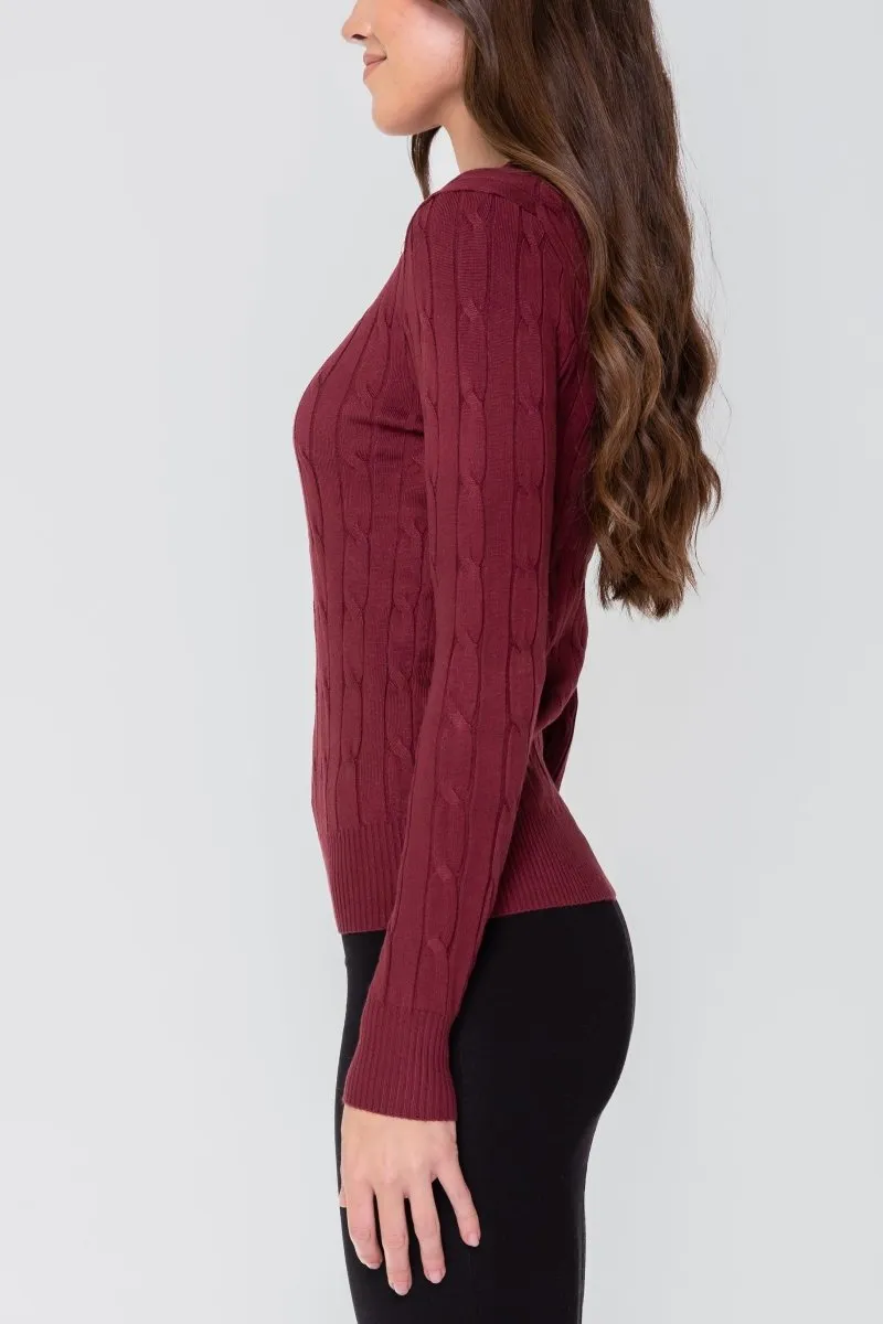 ARA TOP (BURGUNDY)