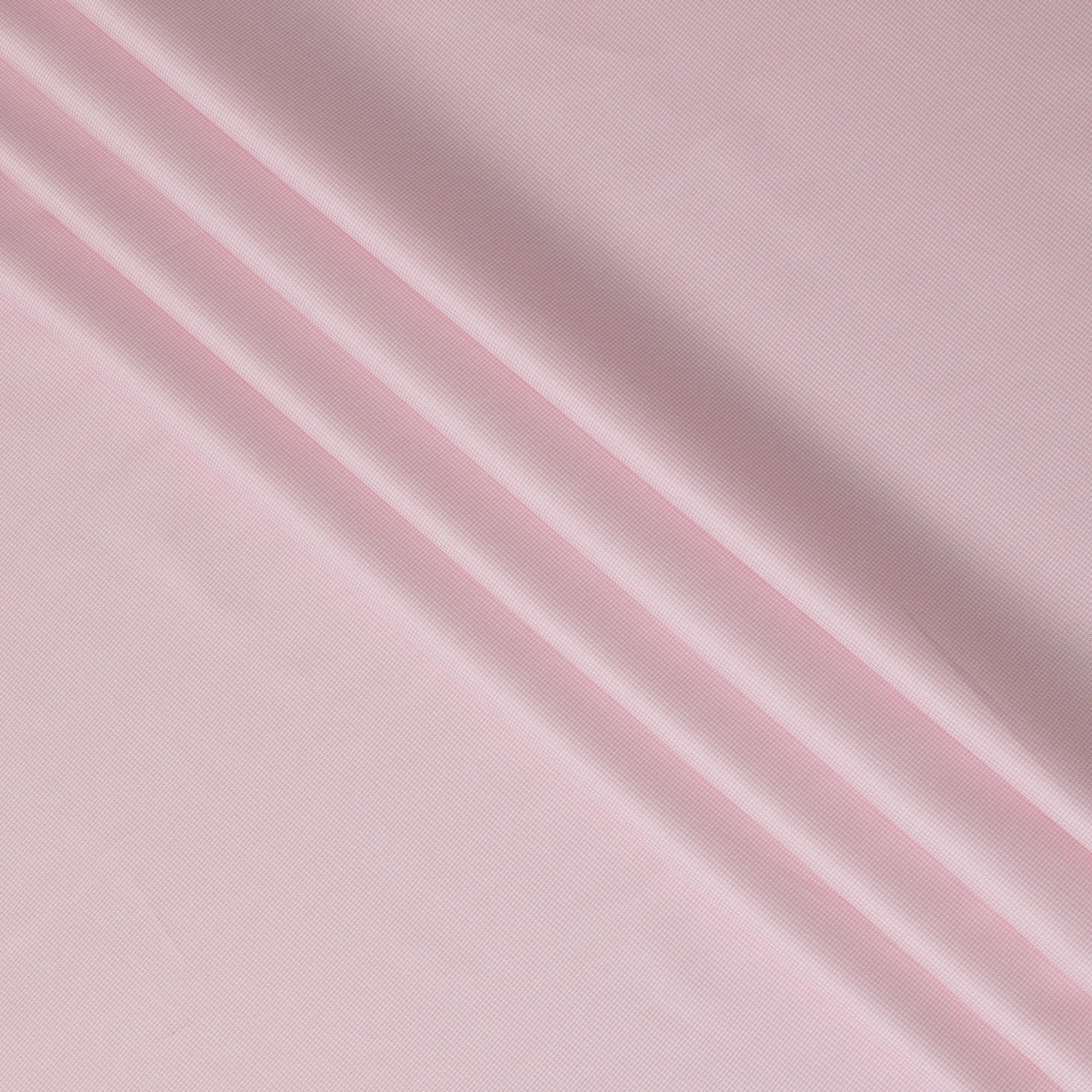 Baby pink Premium pure Italian 100% cotton shirting fabric with white checks design-D16615