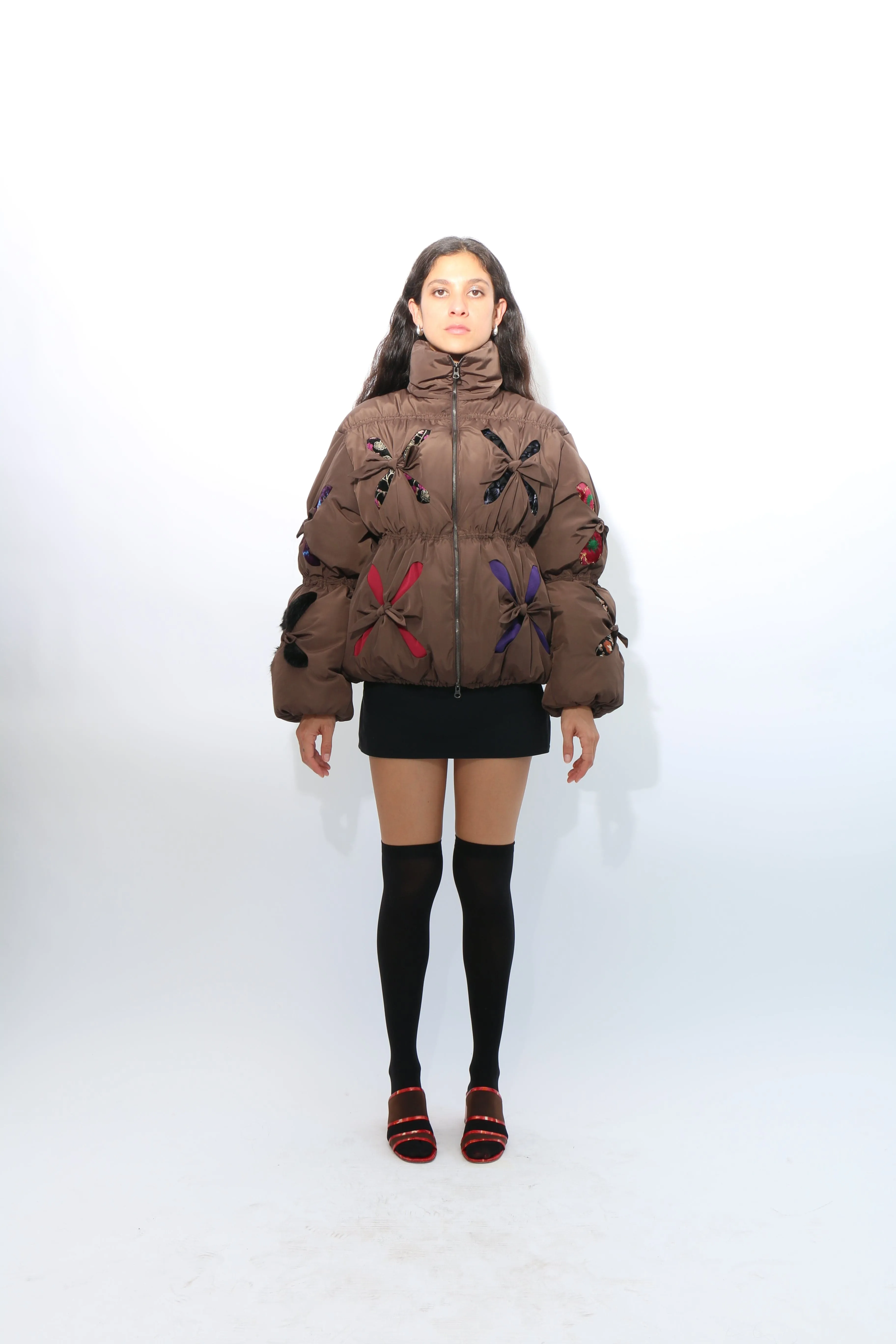 Brown Bale Puffer Coat