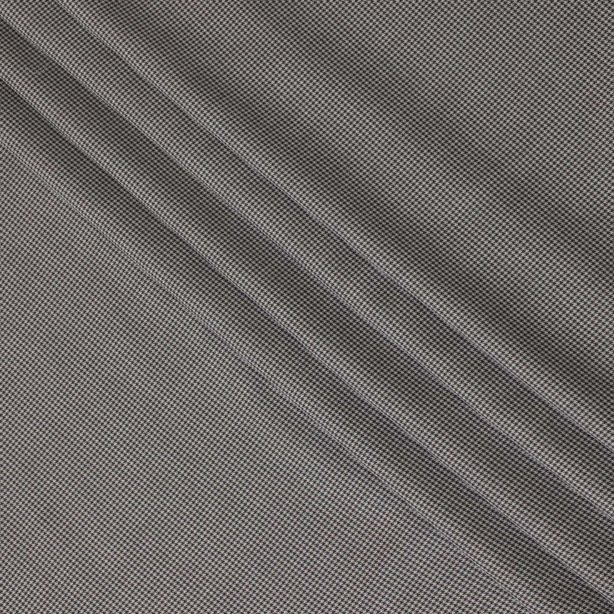 Brown, grey Premium pure Italian blended cotton shirting fabric in self design-D16631