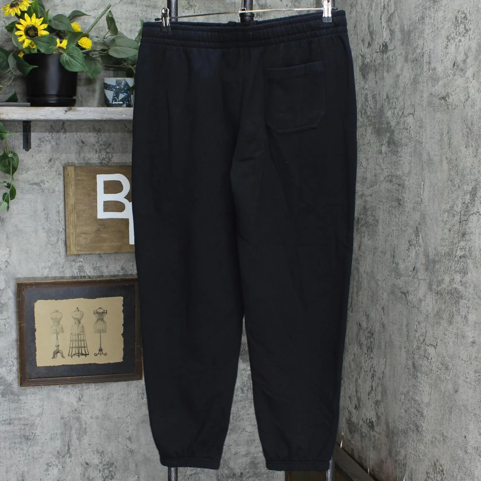 Calvin Klein Men's Archive Logo Fleece Sweatpants Joggers Black L
