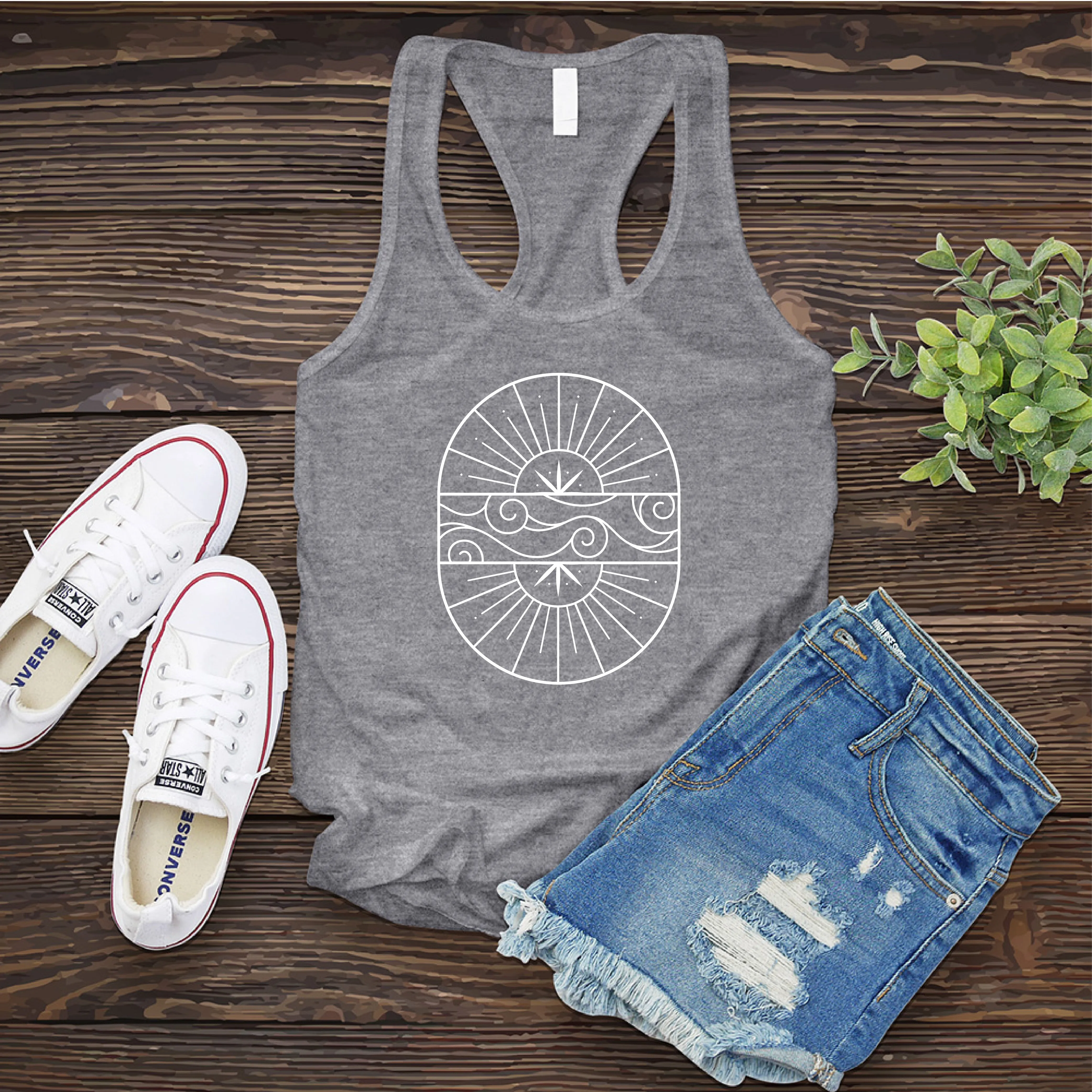 Celestial Line Art Women's Tank Top