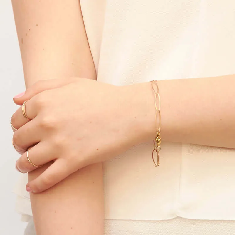 CONNECTED CHAIN LINKS BRACELET