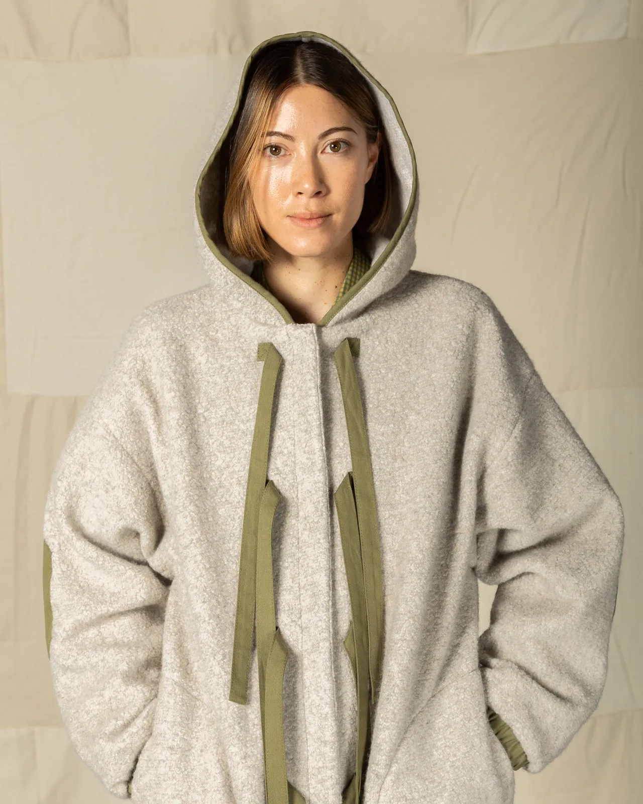 Dipper Coat - Grey/Beige