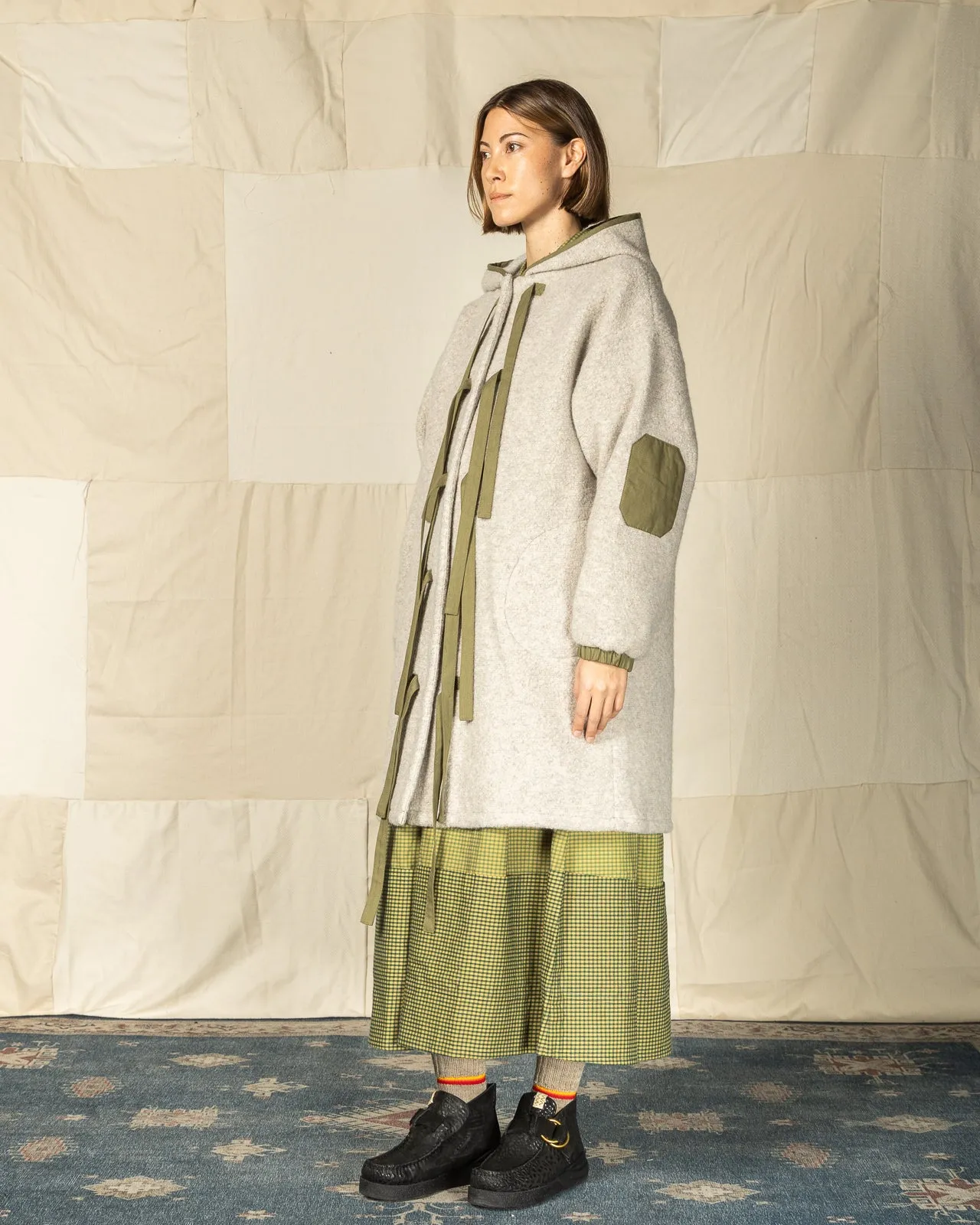 Dipper Coat - Grey/Beige