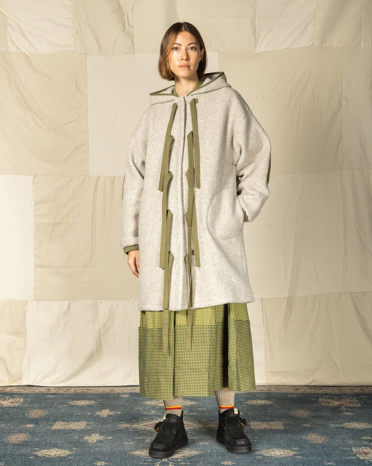 Dipper Coat - Grey/Beige