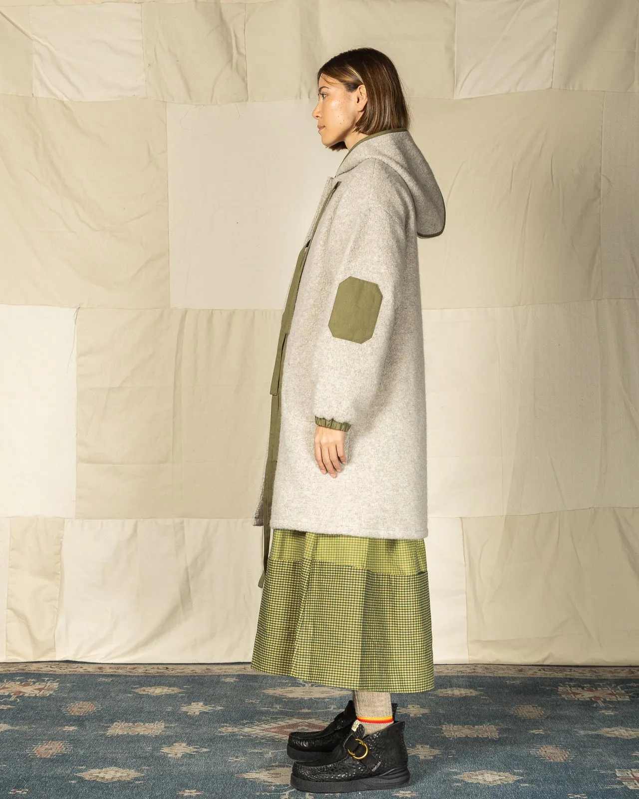Dipper Coat - Grey/Beige