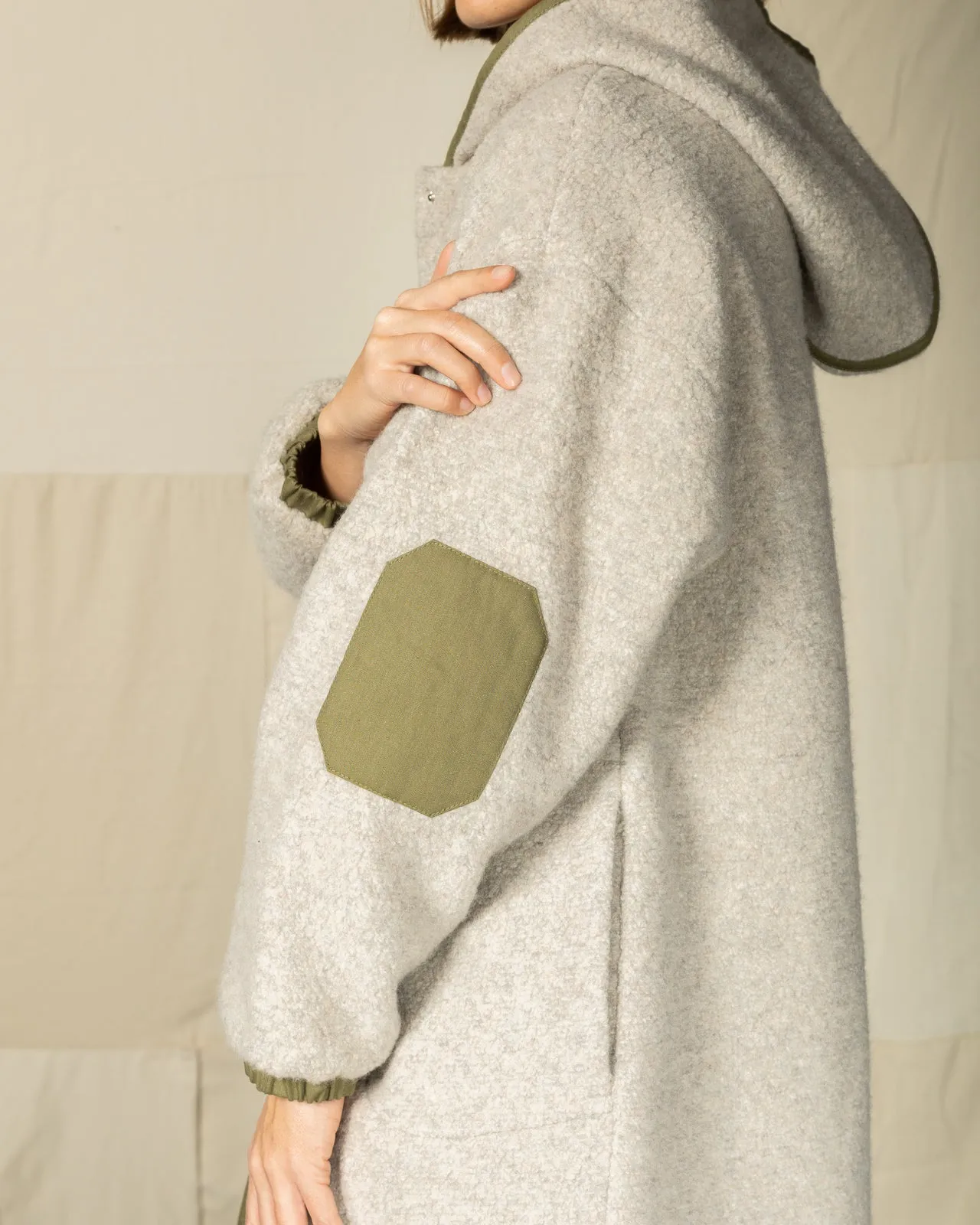 Dipper Coat - Grey/Beige