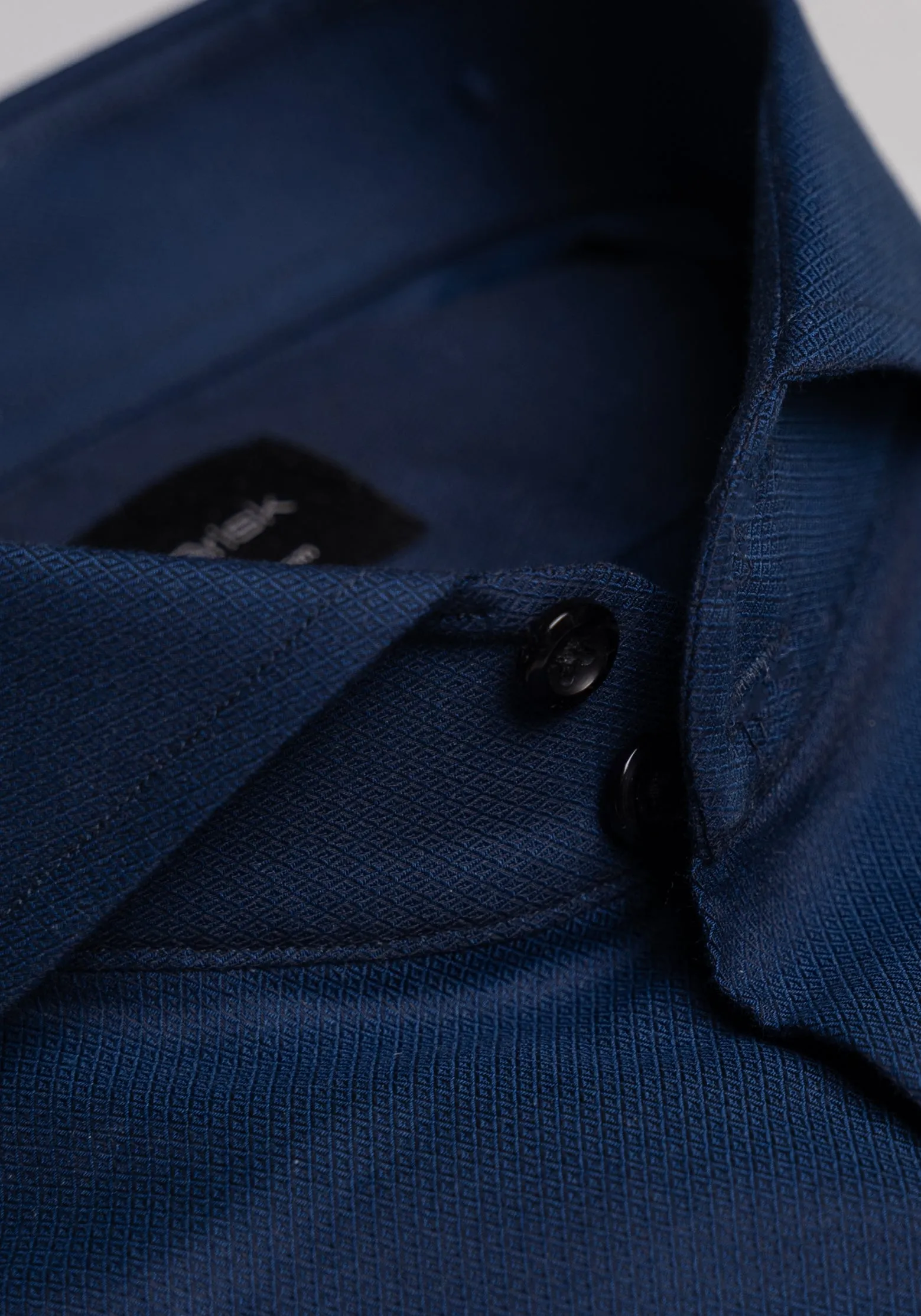 Egyptian Mid Night Blue Diamond Structured Shirt
