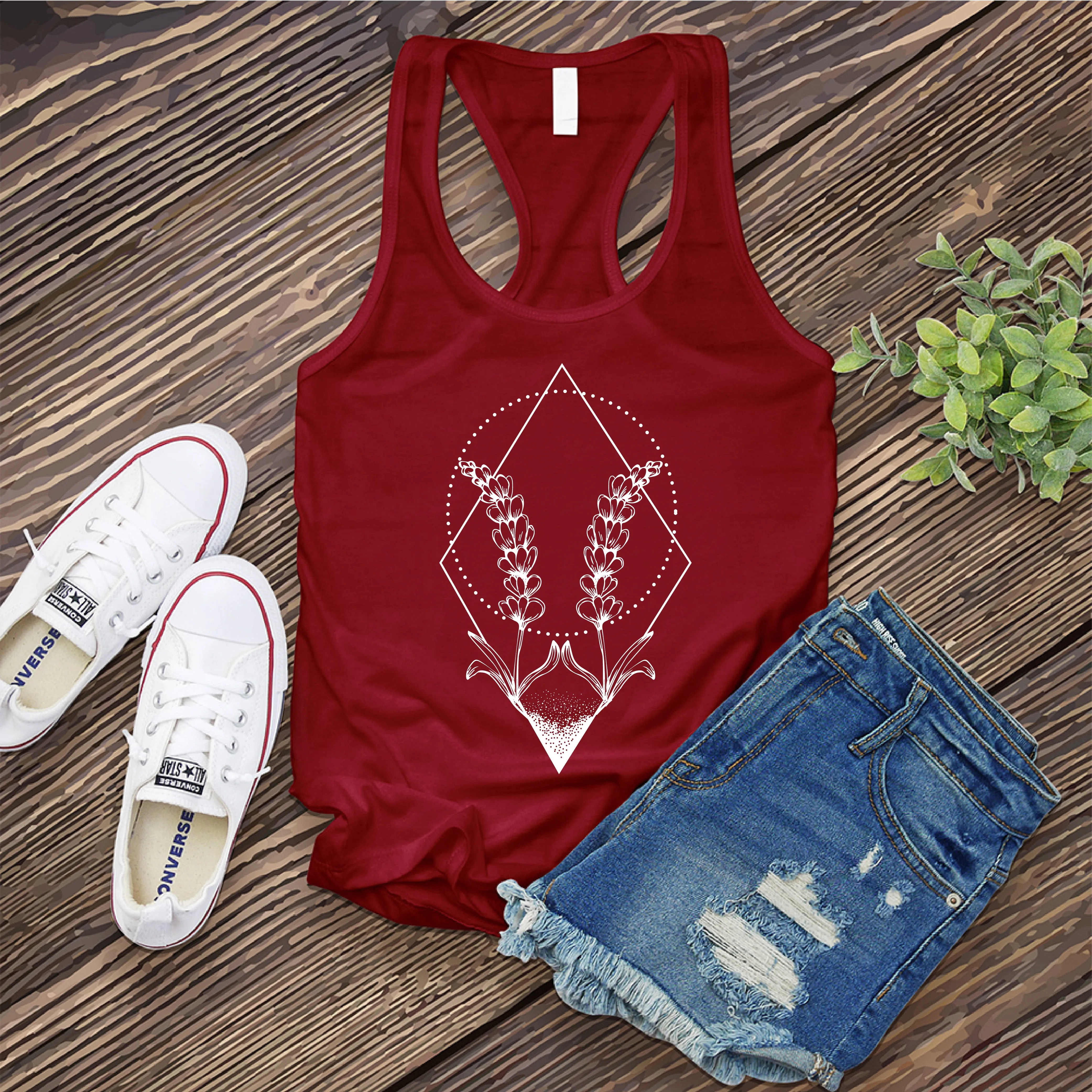 Gemini Lavender Symbol Women's Tank Top