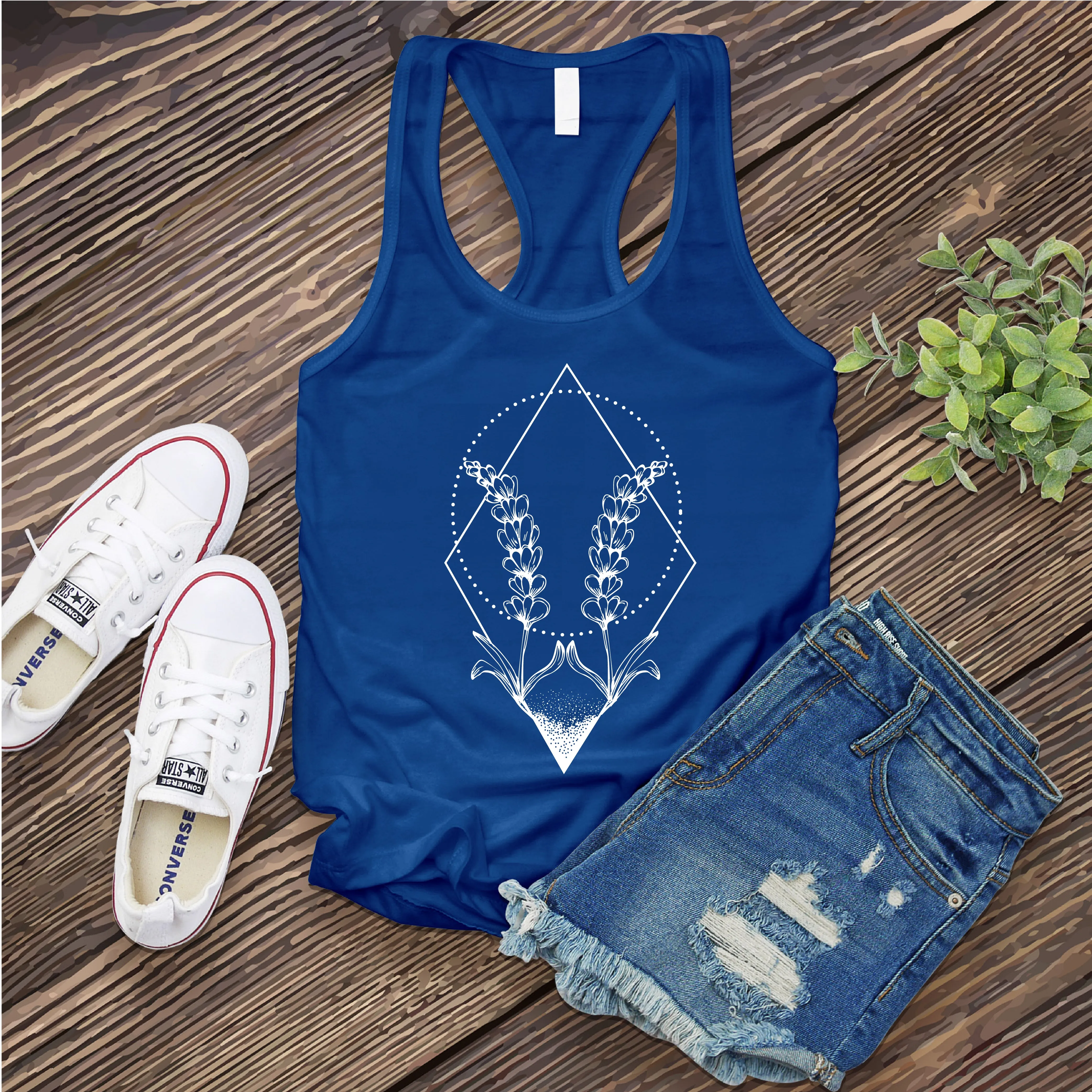 Gemini Lavender Symbol Women's Tank Top