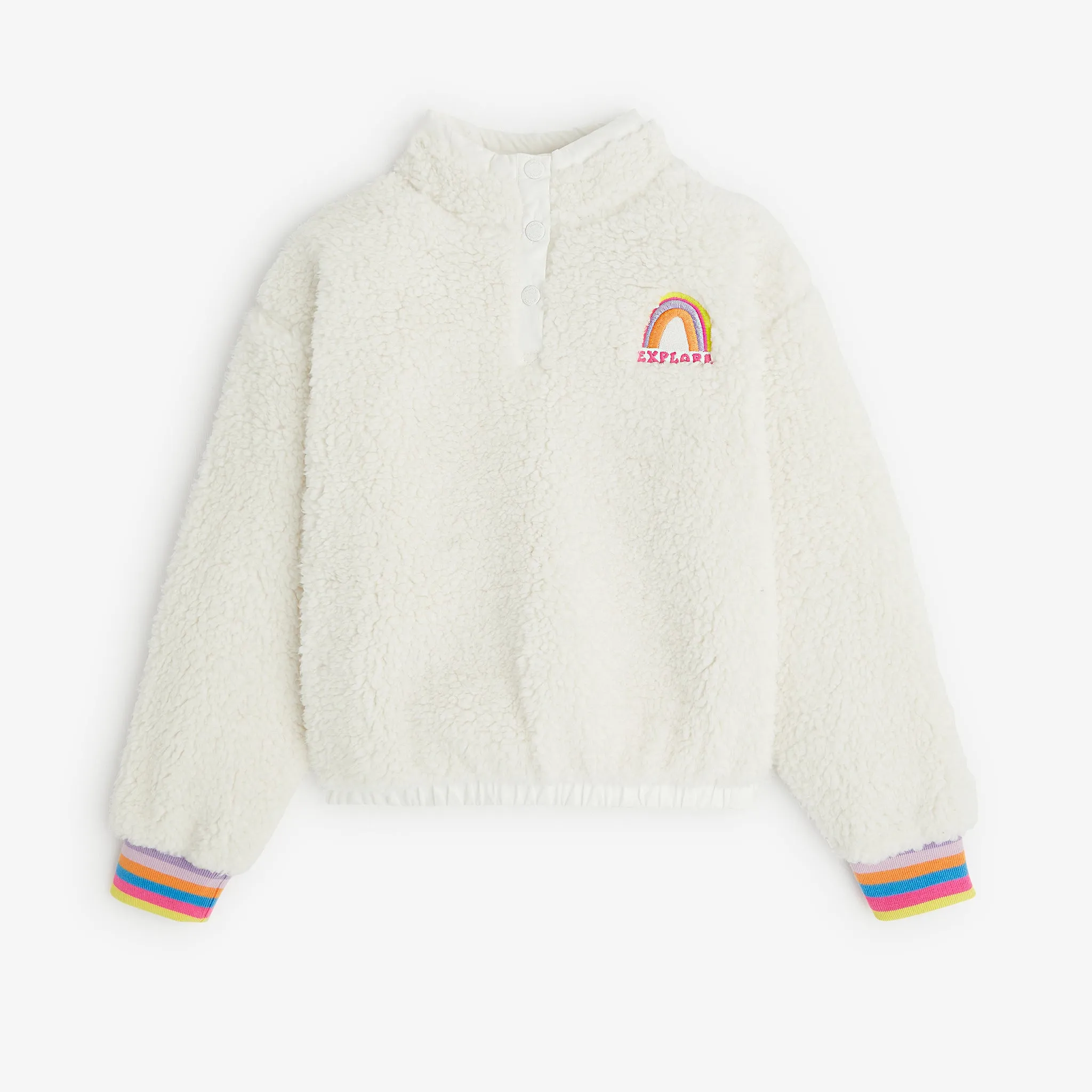 Girls' off white sweatshirt