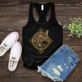 Gleaming Raven Mandala Women's Tank Top