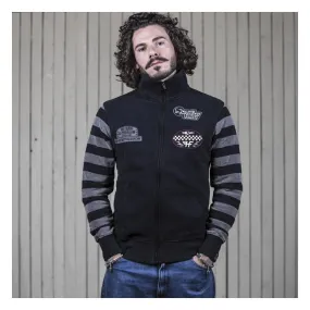 Holy Freedom Leather Windstop Sweatshirt Black / Grey