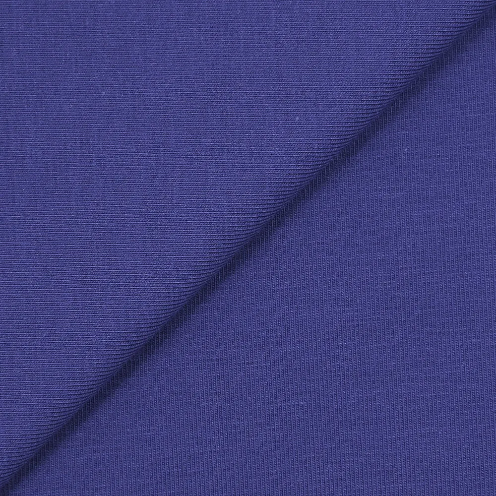 Jersey coton Bio bleu indigo