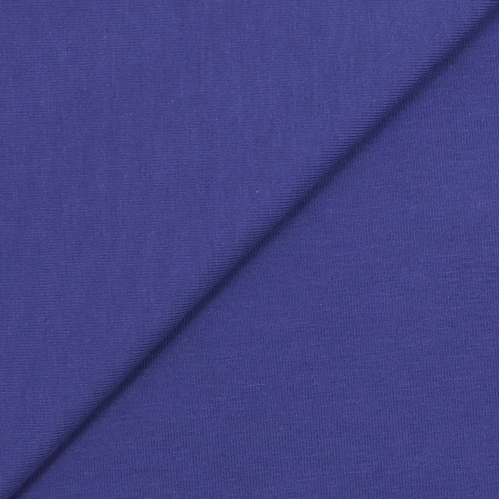 Jersey coton Bio bleu indigo