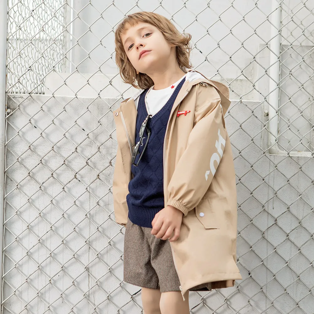 Kid’s Letter-print Raincoat