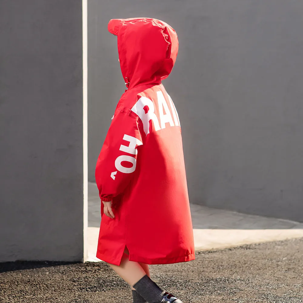 Kid’s Letter-print Raincoat