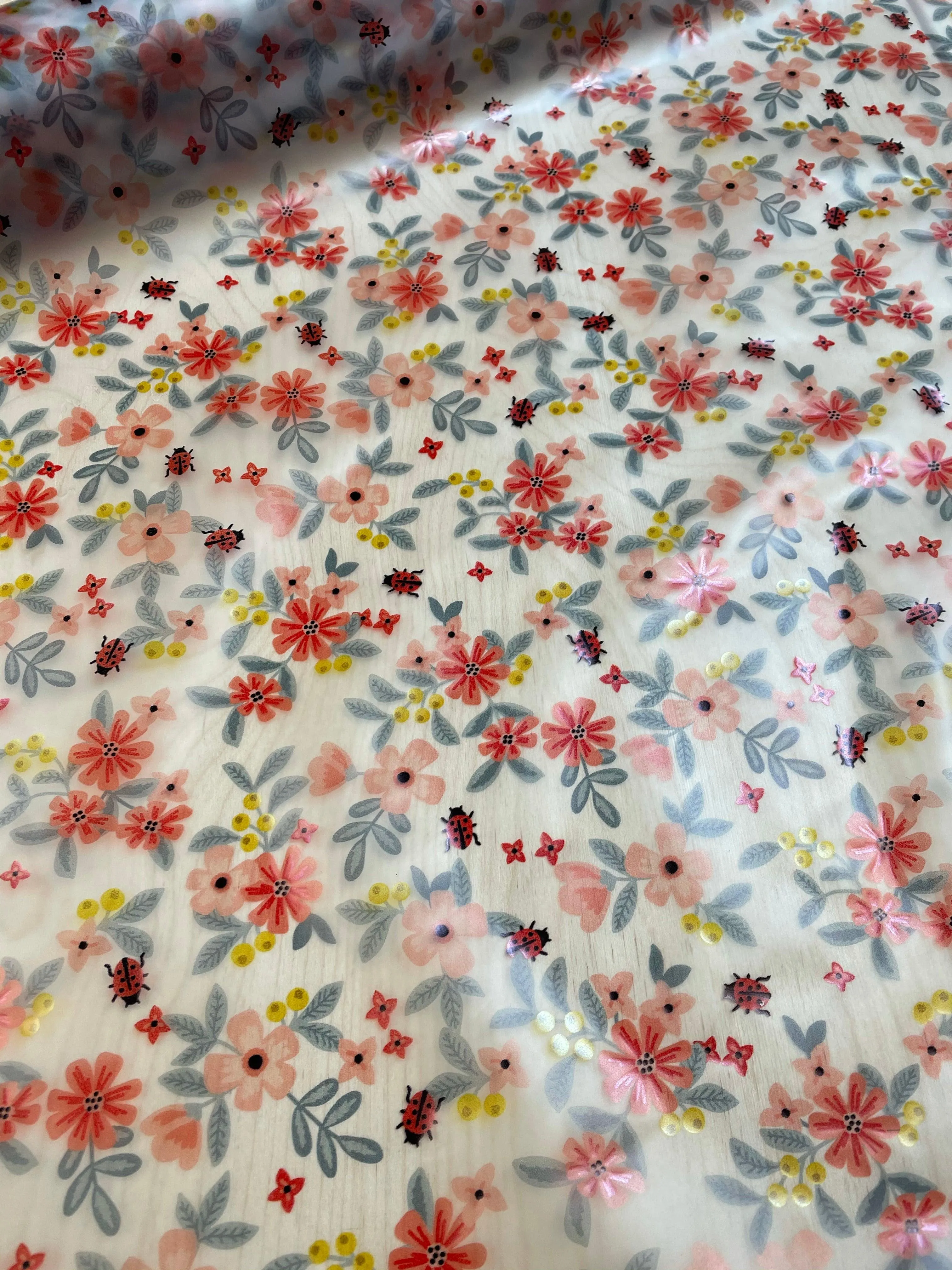Ladybirds and Flowers TPU waterproof