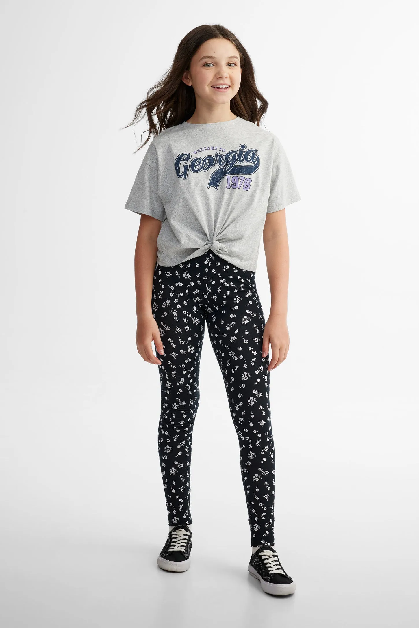Lot de 2 leggings en coton - Ado fille
