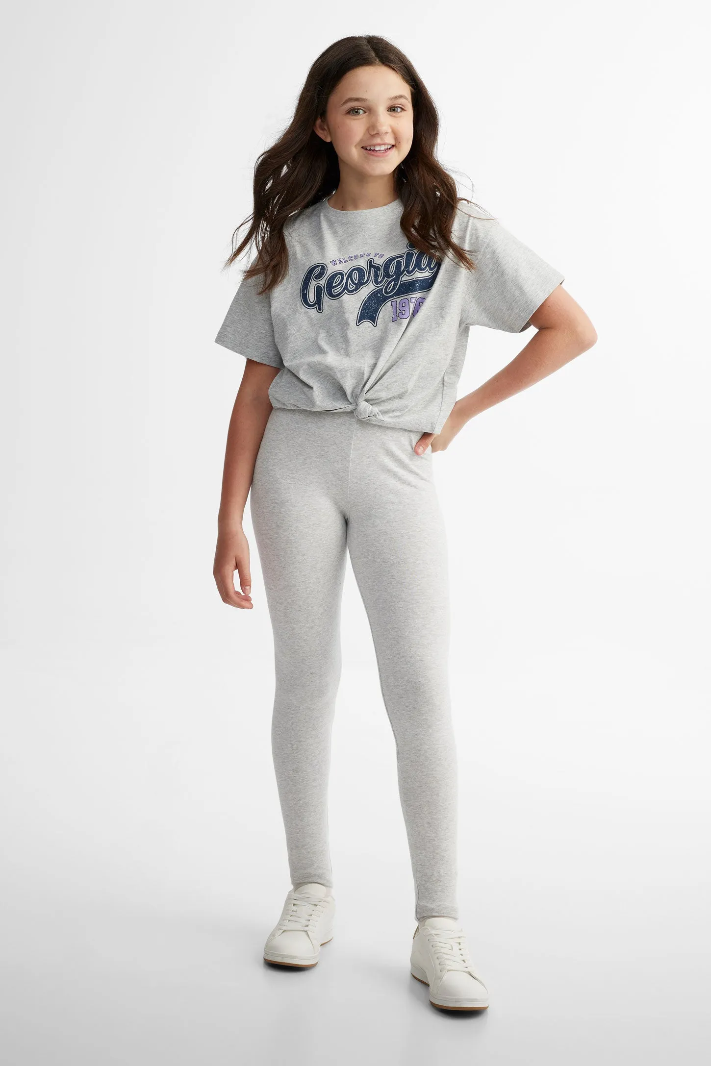 Lot de 2 leggings en coton - Ado fille