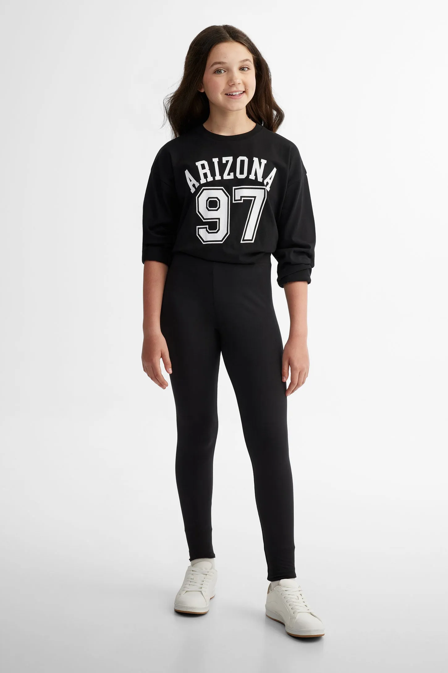 Lot de 2 leggings en coton - Ado fille