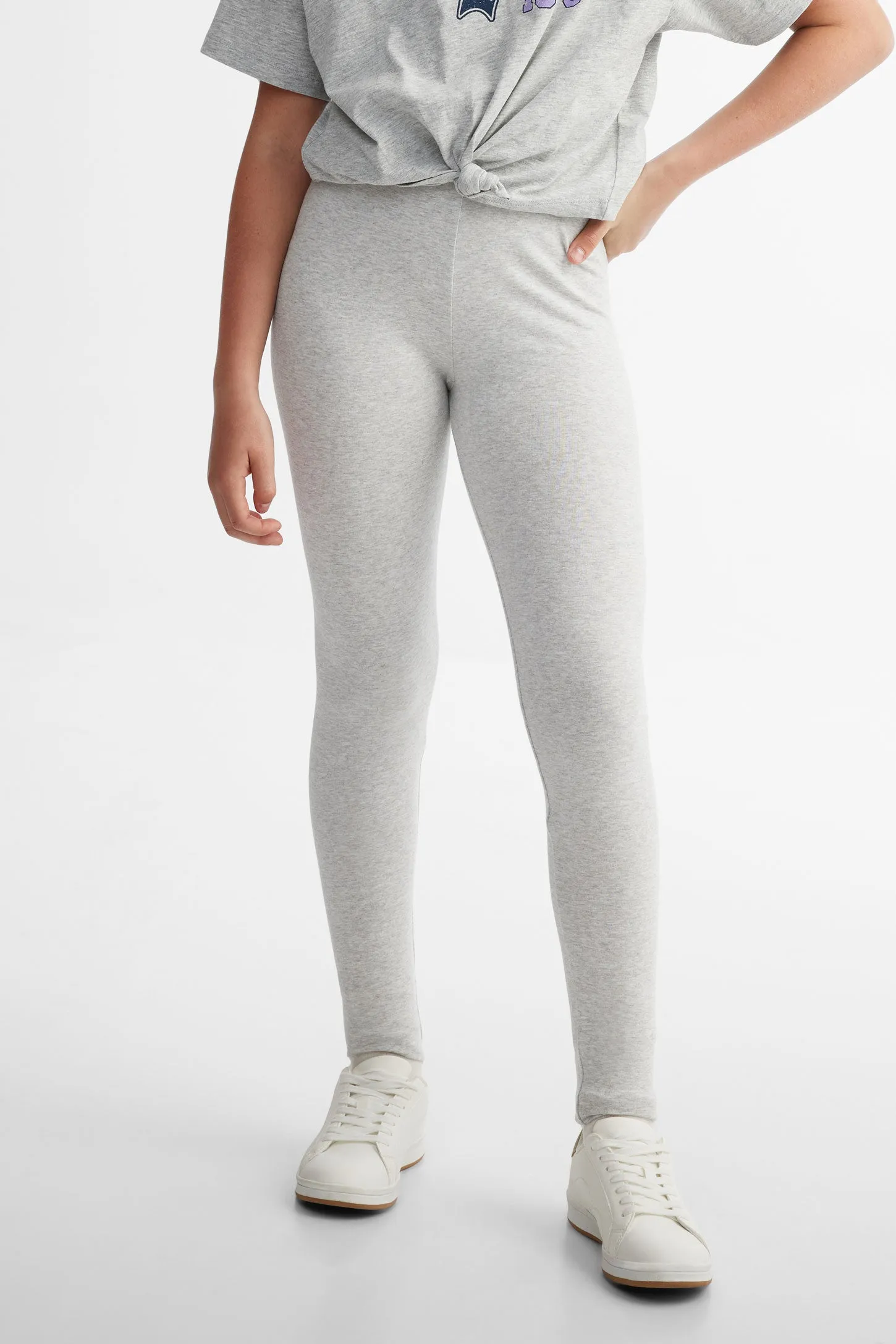 Lot de 2 leggings en coton - Ado fille