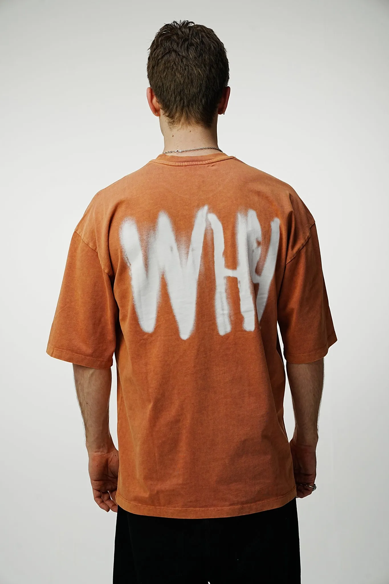NFT Heavy Oversized Washed Tee - Orange