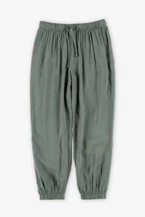 Pantalon jogger en challis - Enfant fille