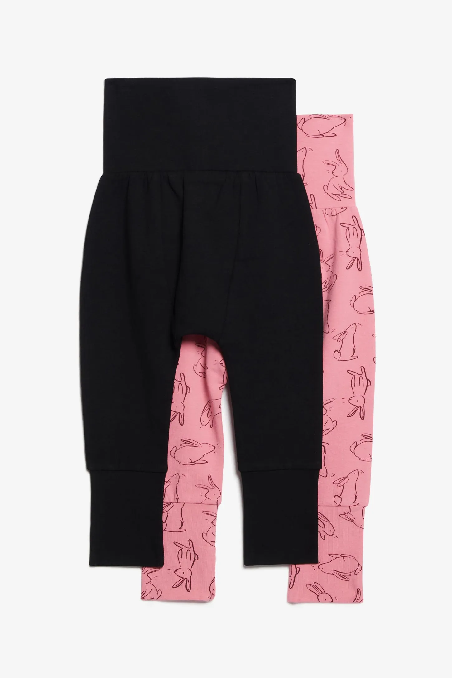 Prix pop, Lot de 2 leggings évolutifs en coton - Bébé fille