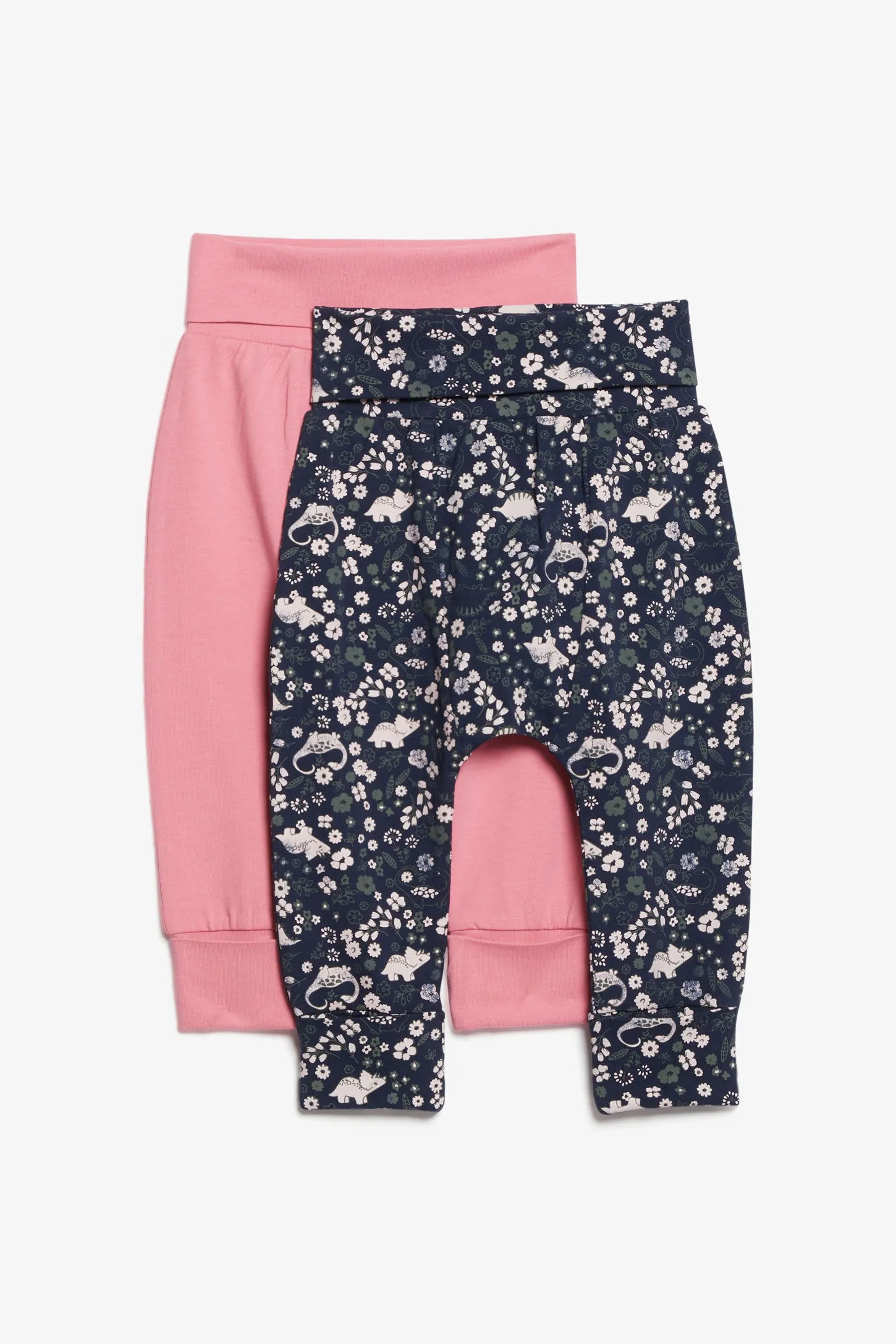 Prix pop, Lot de 2 leggings évolutifs en coton - Bébé fille