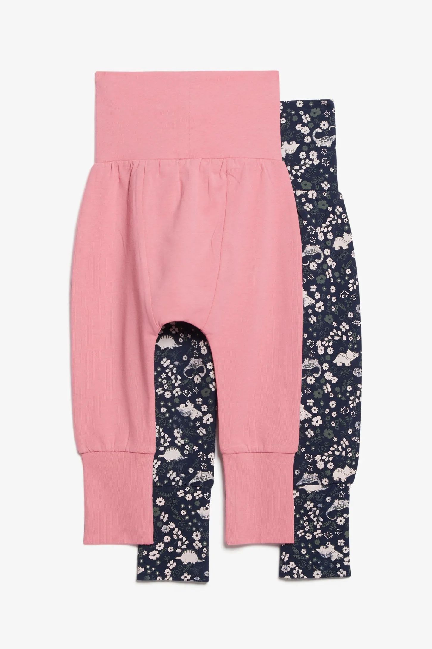 Prix pop, Lot de 2 leggings évolutifs en coton - Bébé fille
