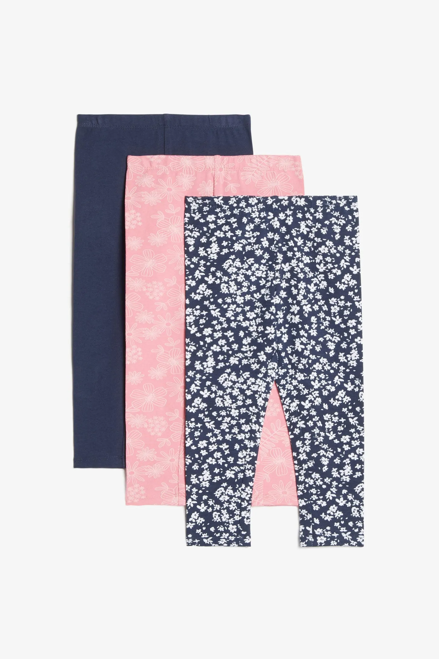 Prix pop, Lot de 3 leggings en coton, 2T-3T - Bébé fille