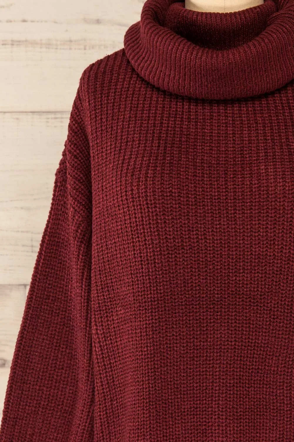 Rennes Burgundy | Knit Turtleneck Sweater
