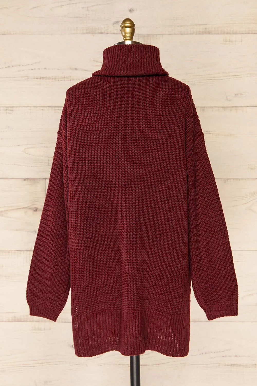 Rennes Burgundy | Knit Turtleneck Sweater