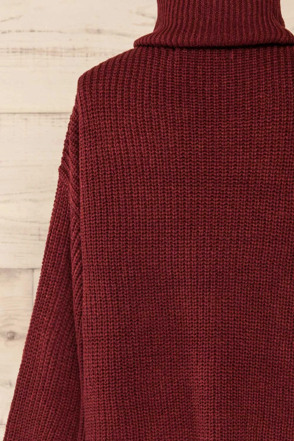 Rennes Burgundy | Knit Turtleneck Sweater