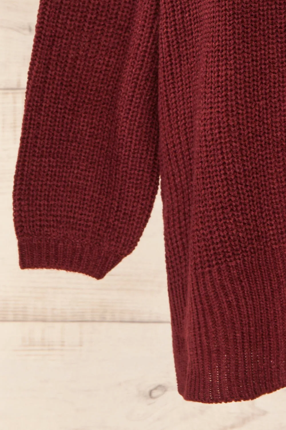Rennes Burgundy | Knit Turtleneck Sweater