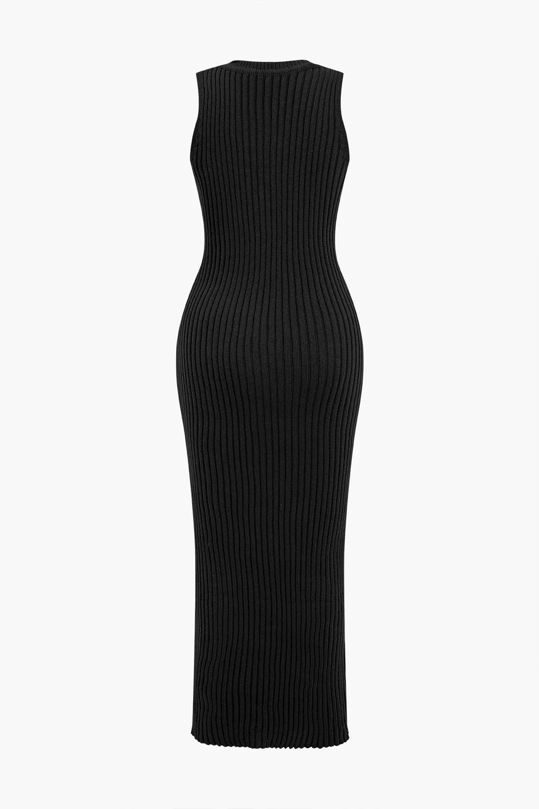 Ribbed Knit Dress And Cardigan Set