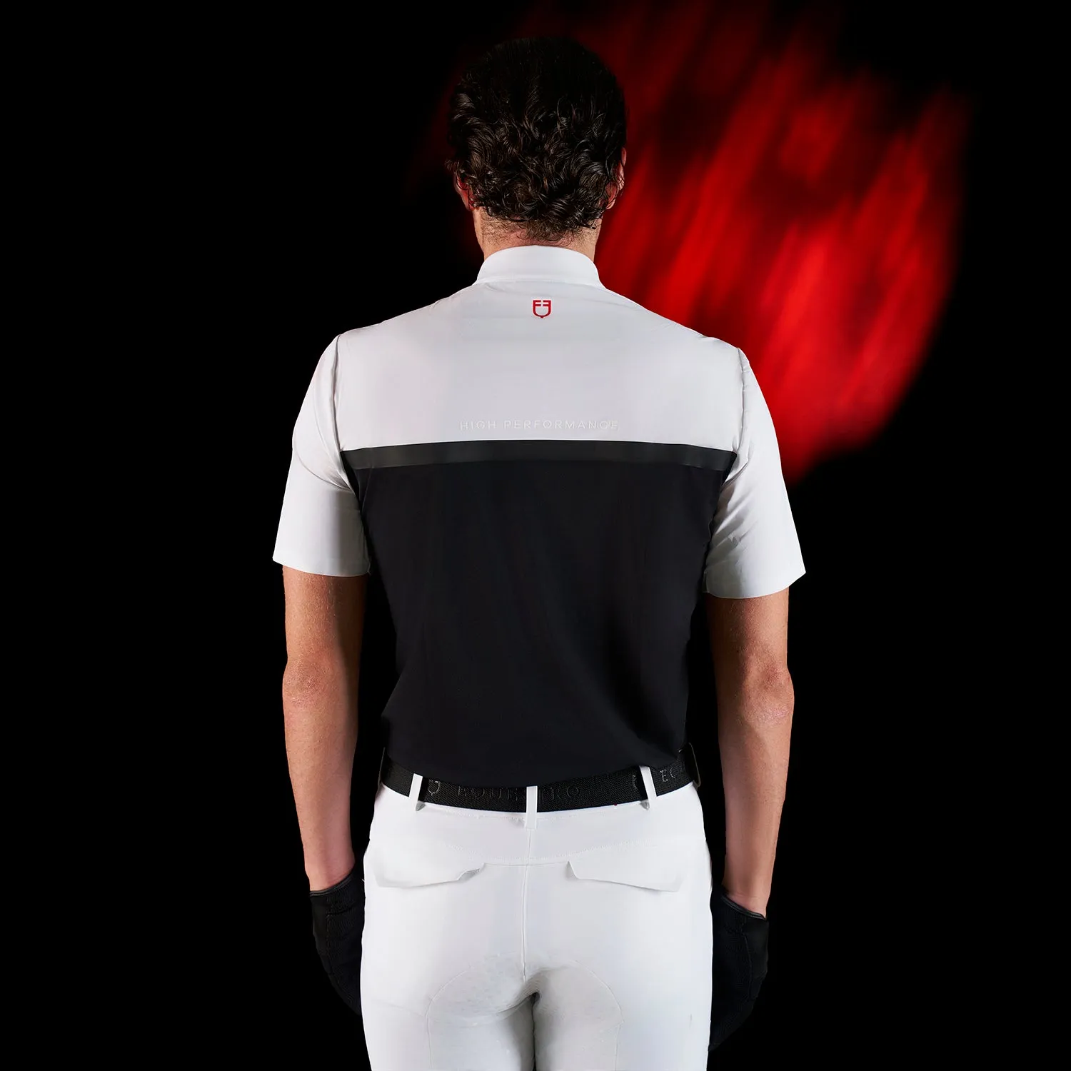 Ridertech Men's Short Sleeve Show Shirt with Zip