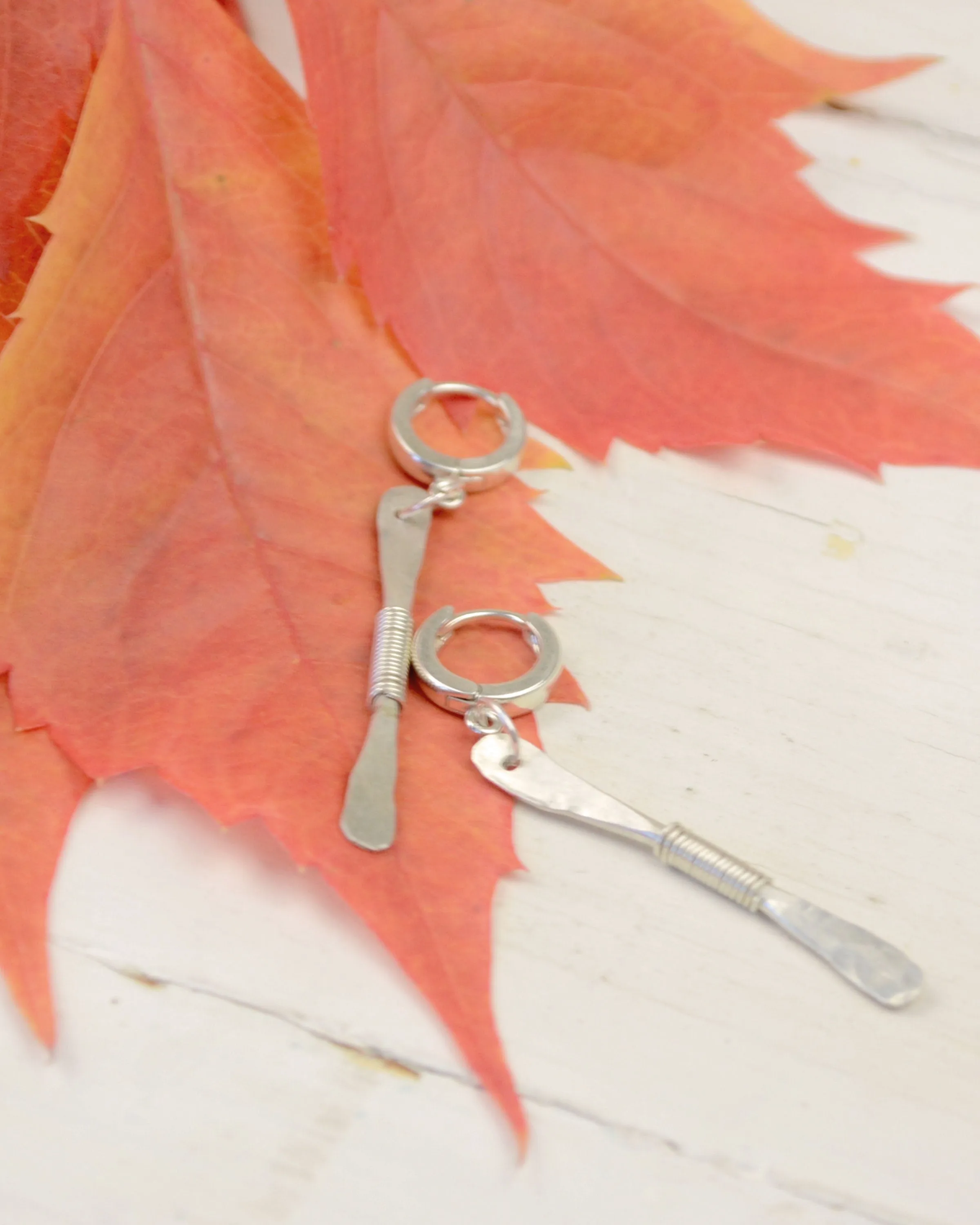 Silver long dangling earrings, silver stick wire wrapped dangling statement earrings, minimalist earrings