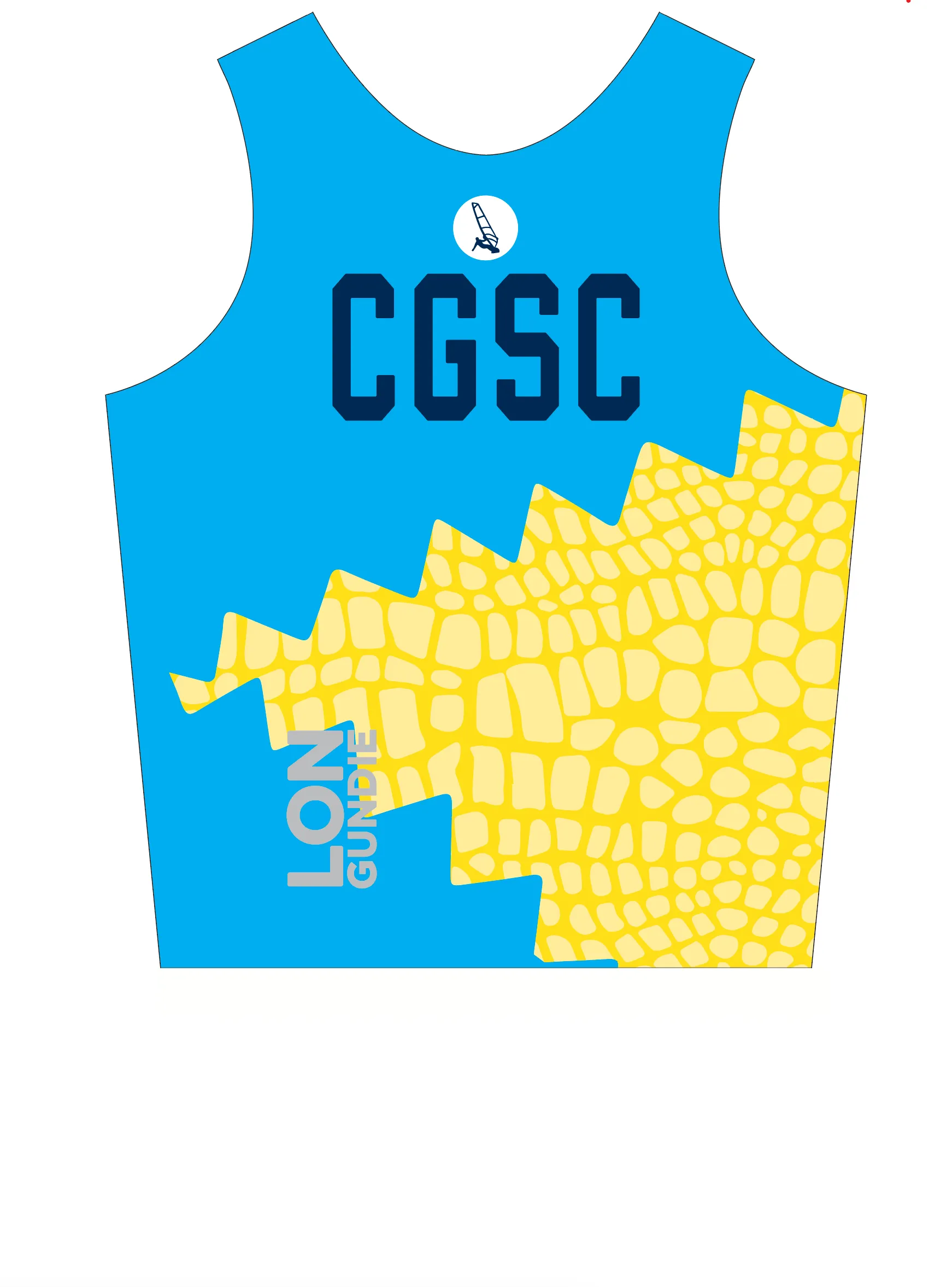 UNISEX PINNIE TOP TANK YELLOW | COCONUT GROVE SAILING CLUB - WINDSURFING