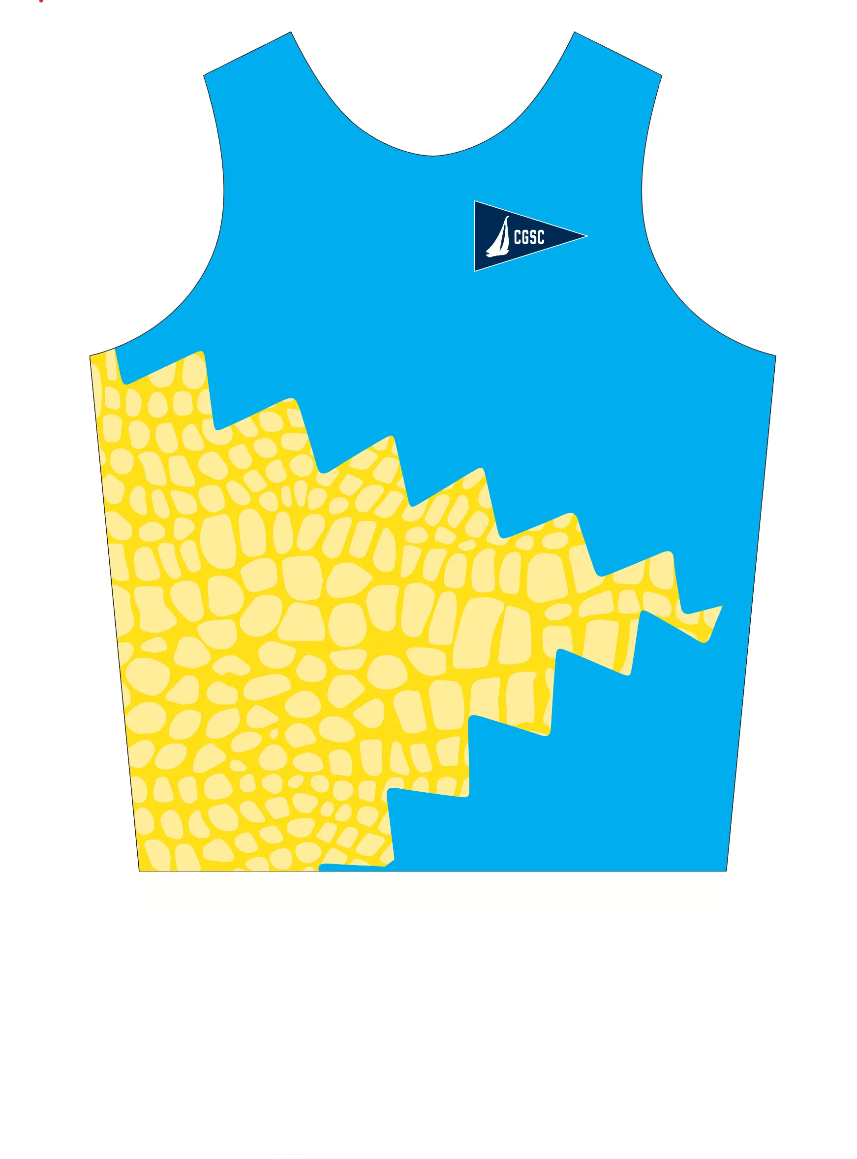 UNISEX PINNIE TOP TANK YELLOW | COCONUT GROVE SAILING CLUB - WINDSURFING