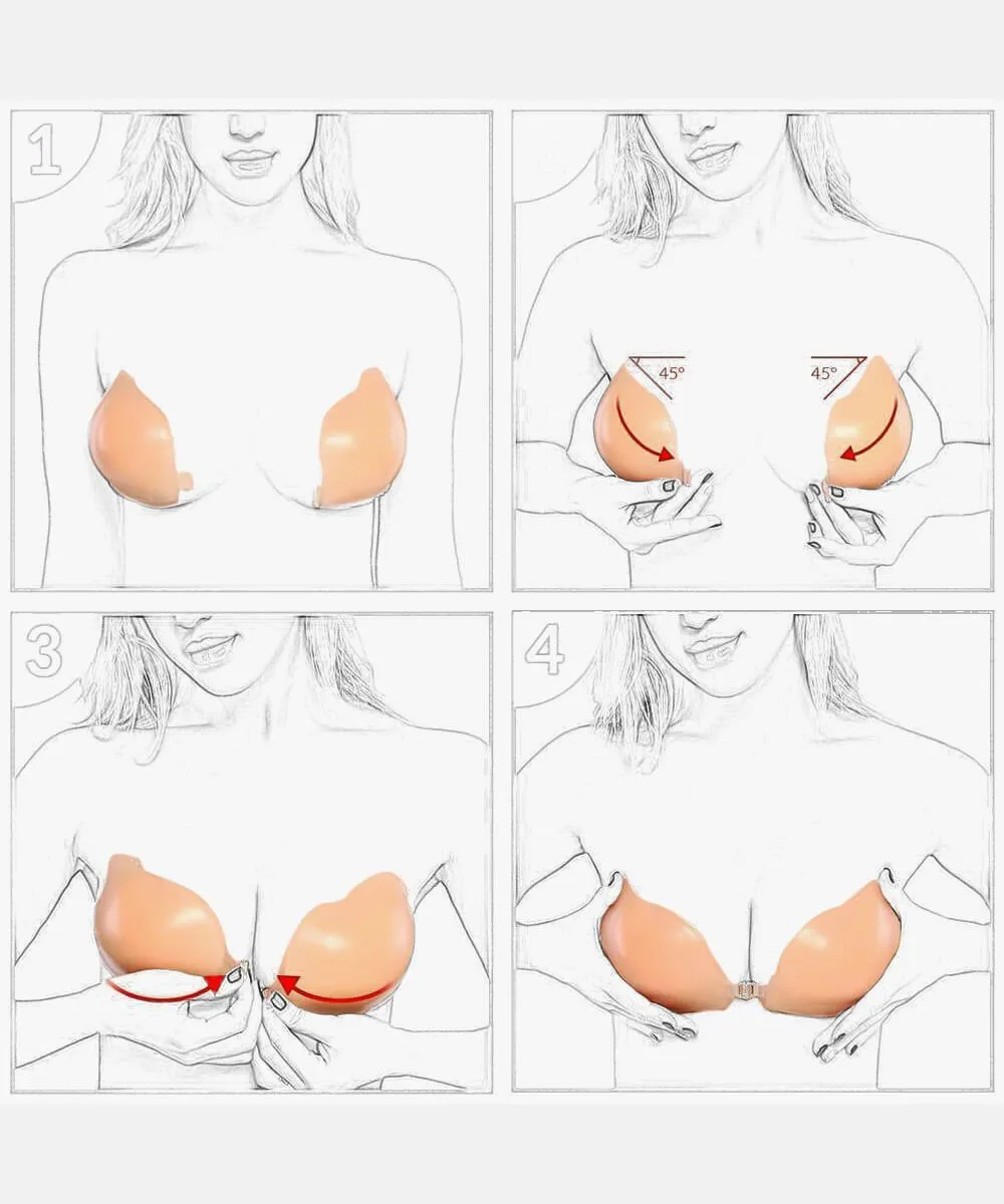 Wing Style Silicone Sticky Bra